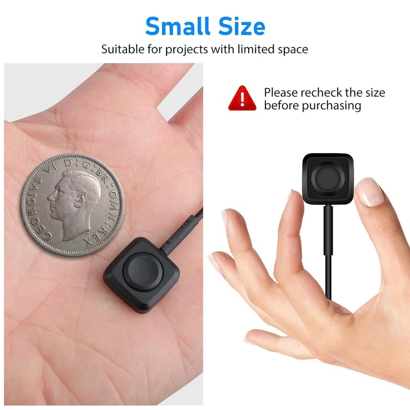 Linkstyle 10Pcs Momentary Push Button Switch, Surface Mount ON/Off Mini Horn Buttons Switch, for 12v 24v Car Horn, Industrial Control - Image 2